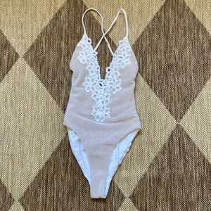 Blue Life One Piece Bathing Suit